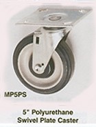 MP5PS 5 inch Polyurethane Swivel Plate Caster