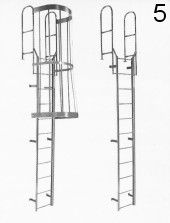 5 Metal Access Ladder